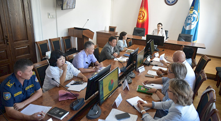  Бишкекте COVID-19га каршы күрөшүү боюнча шаардык штабдын жыйыны өттү