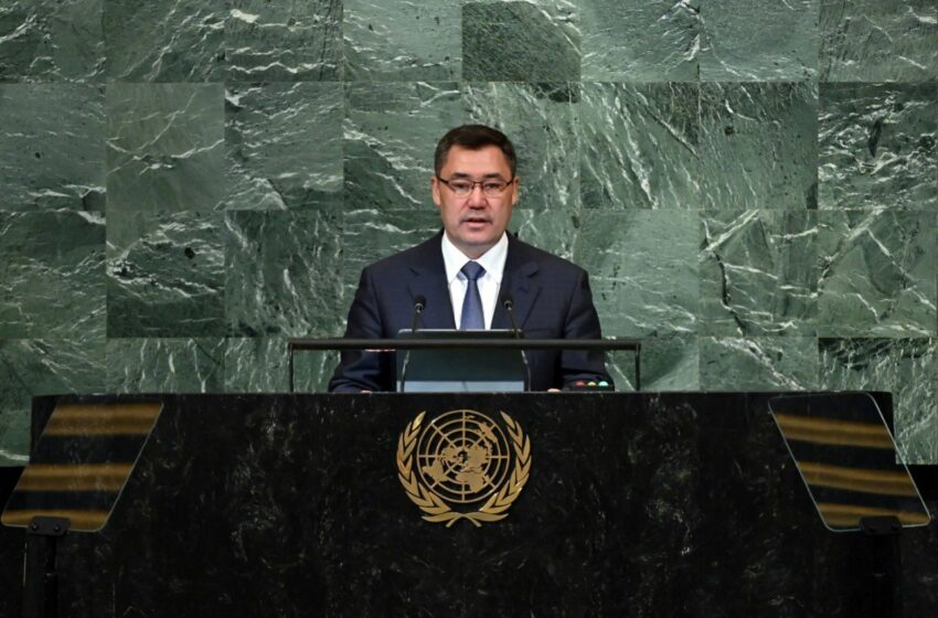  Садыр Жапаров выступил на Общих дебатах 77-й сессии Генассамблеи ООН