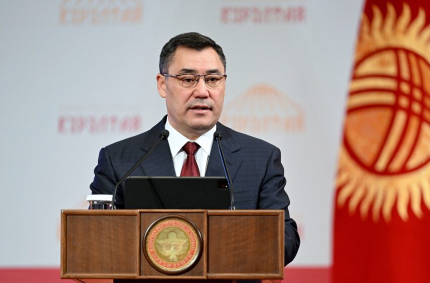  Выступление президента Садыра Жапарова на первом Народном Курултае страны