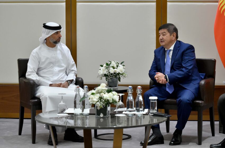  Акылбек Жапаров Бириккен Араб Эмираттарынын энергетика жана инфраструктура министри менен сүйлөшүүлөрдү жүргүздү