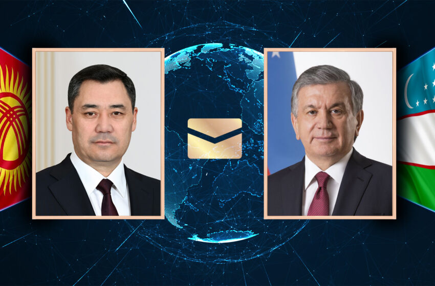  Өзбекстандын Президенти Шавкат Мирзиёев Президент Садыр Жапаровду жана Кыргызстан элин Орозо айт майрамы менен куттуктады
