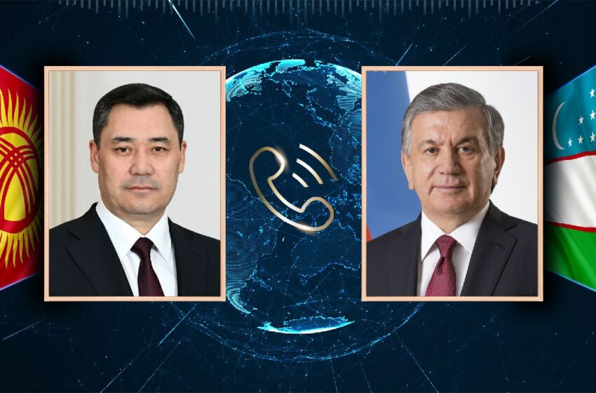  Президент Садыр Жапаров Өзбекстандын Президенти Шавкат Мирзиёев менен телефон аркылуу сүйлөштү