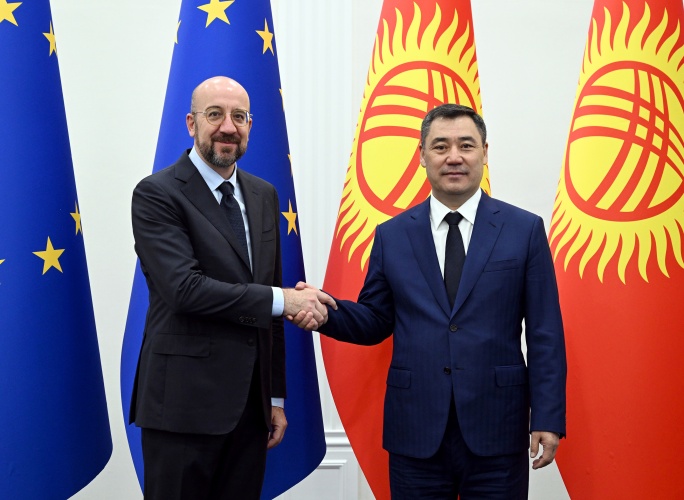  Европа Кеңешинин Президенти Шарль Мишелдин Кыргызстанга болгон расмий сапары башталды