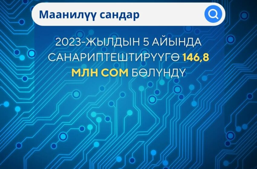  Быйылкы жылдын 5 айында санариптештирүүгө 146,8 млн сом бөлүндү