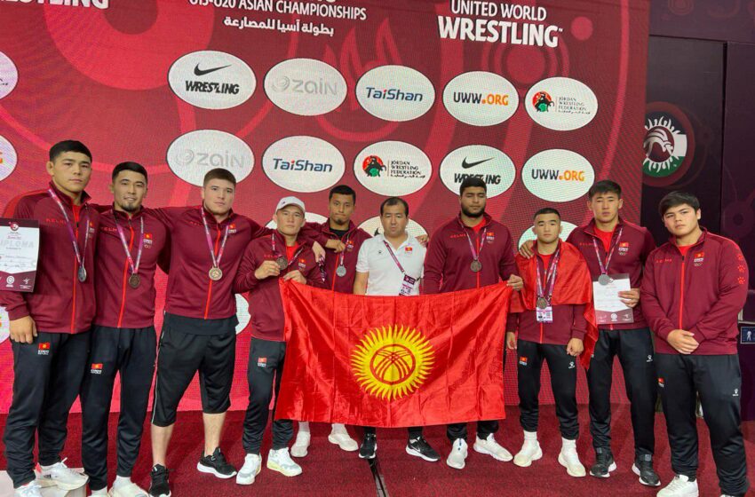  Азия чемпионаты (U-20): грек-рим күрөшү боюнча спортчулар 8 медаль жеңди