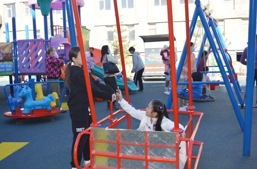  В НЦОМиД построили детскую площадку за 3,3 млн сомов