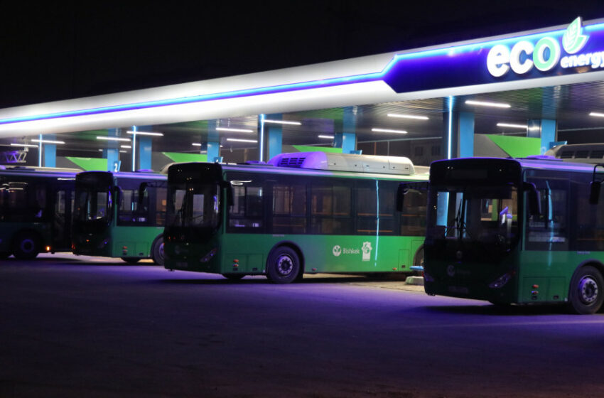  Бишкекте автобустар үчүн газ куюучу жай ачылды