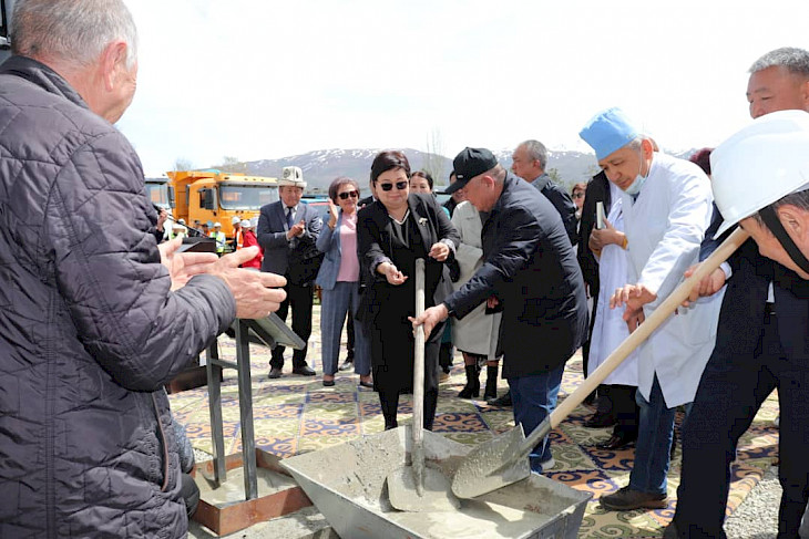  На Иссык-Куле началось строительство многофункциональной больницы