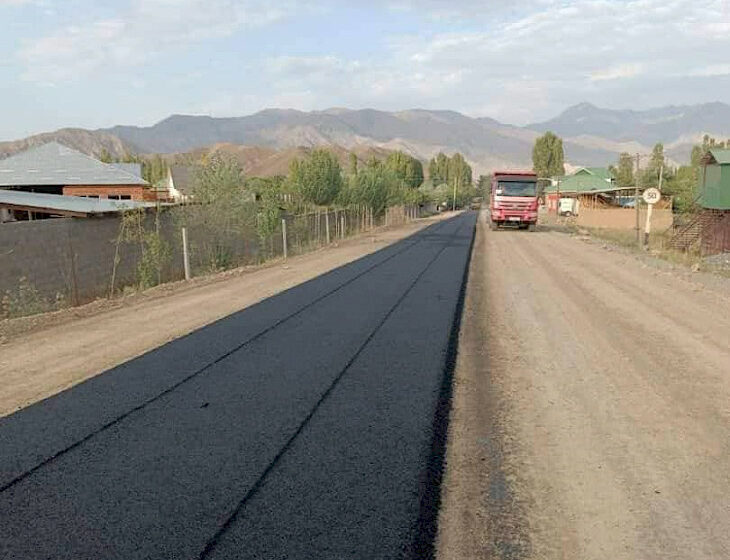  В Баткенской области в 2023 году заасфальтировано около 50 километров автодорог