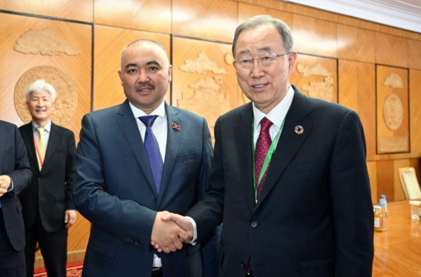  Торага Нурланбек Шакиев встретился с VIII генеральным секретарем ООН Пан Ги Муном