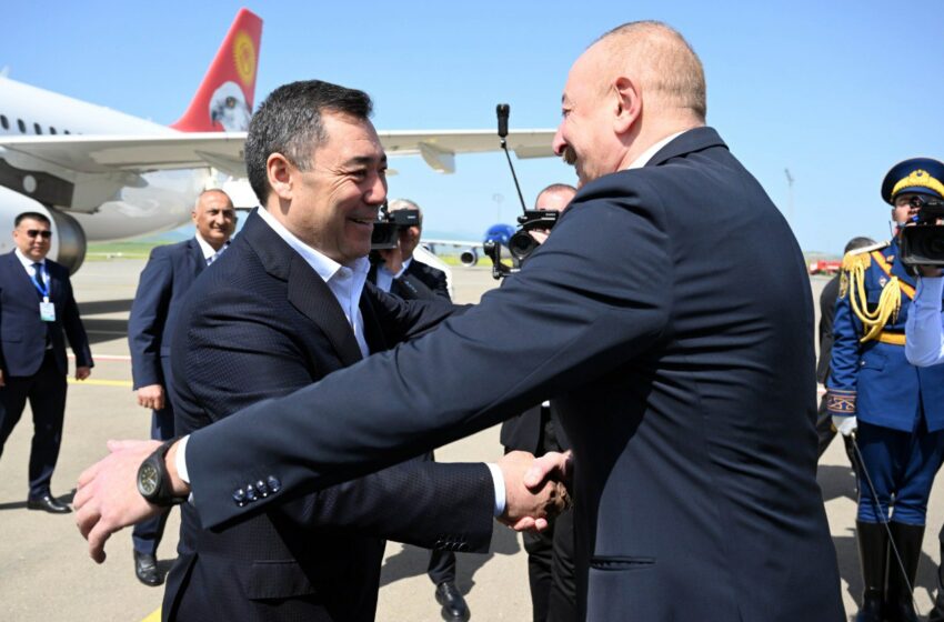  Садыр Жапаров в рамках государственного визита в Азербайджан прибыл в город Физули