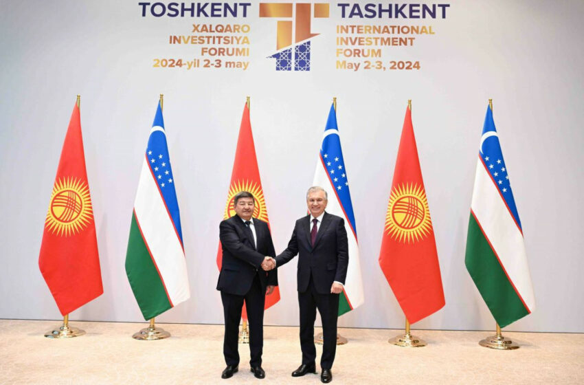  Акылбек Жапаров Ташкент инвестициялык форумунун алкагында Өзбекстандын президенти менен жолукту