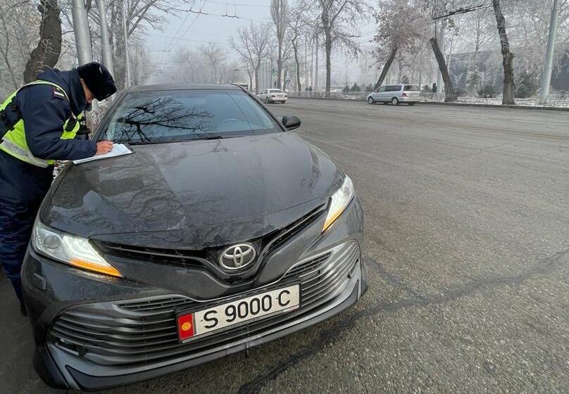  В течение 4 дней водители, незаконно затонировавшие окна, оштрафованы на 3,5 млн сомов