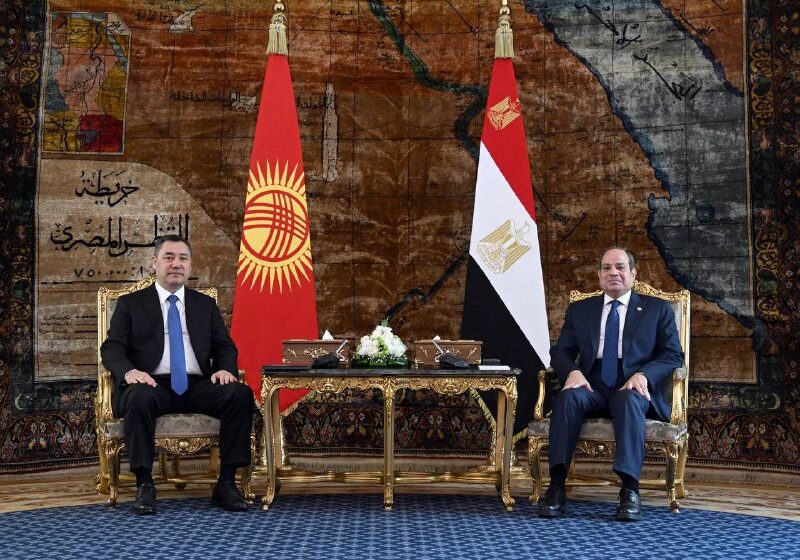  Садыр Жапаров Абдель Фаттах Ас-Сиси менен тет-а-тет форматында жолугушту