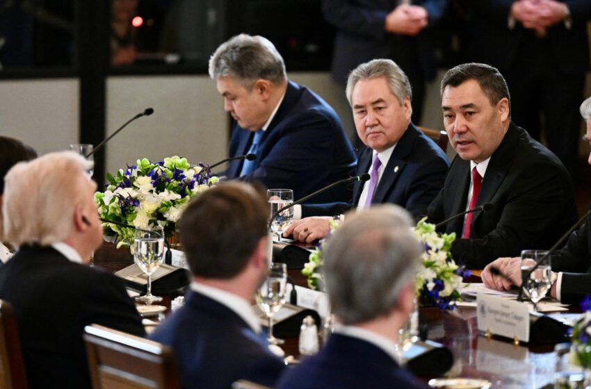  Садыр Жапаров Вашингтондо “С5+1” саммитинде сөз сүйлөдү