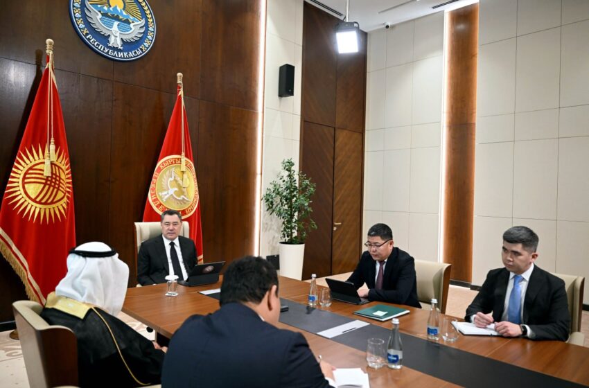  Садыр Жапаров Сауд Аравия элчисин дипмиссиясынын аякташына байланыштуу кабыл алды